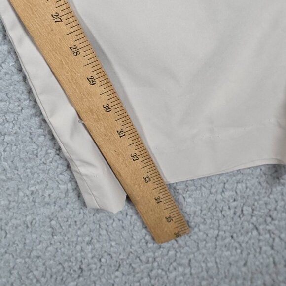 Uniqlo Pants Mens Size 34x34 Ivory Performance Slim Fit Chino Lightweight Office - Picture 6 of 9
